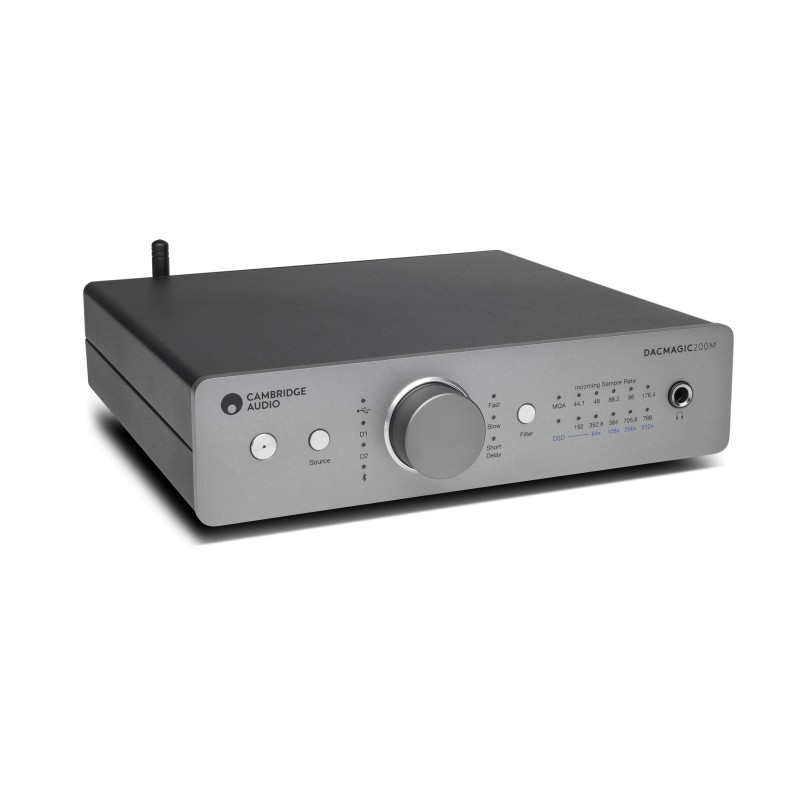 DacMagic 200M — DAC conversor digital analógico Hi-Fi — vista frontal lateral superior