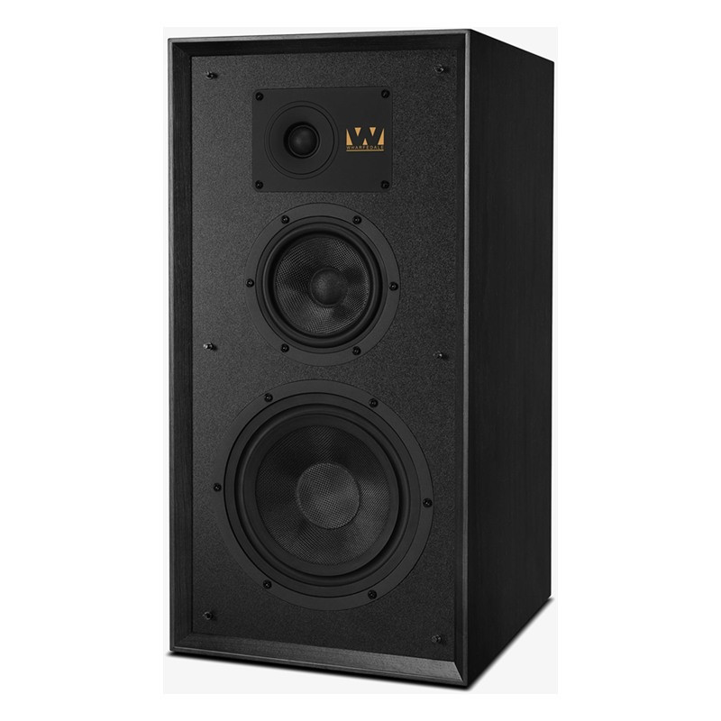 Wharfedale Super Linton en negro, vista en ángulo