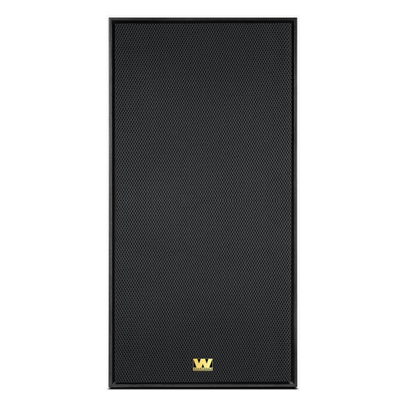 Wharfedale Super Linton en negro, frontal con rejilla