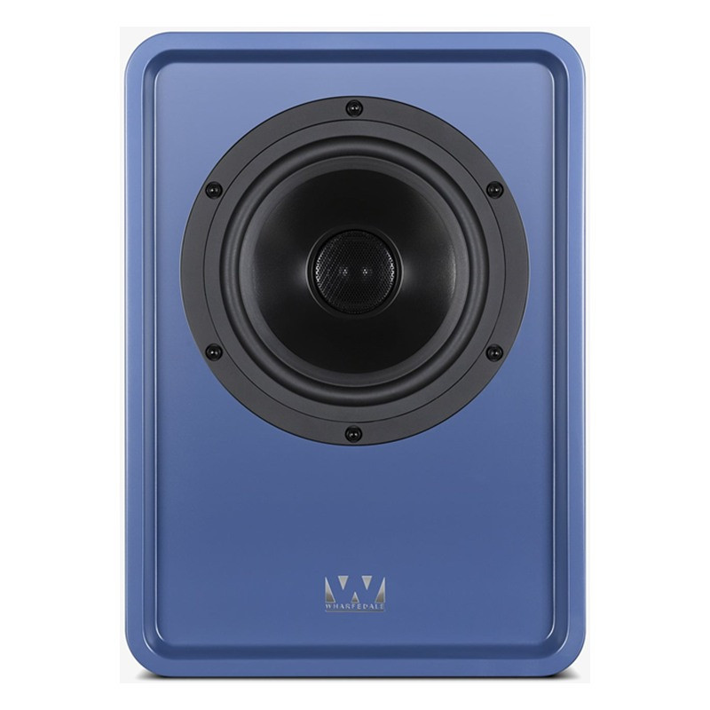 Wharfedale Denton 1S en azul, frontal sin rejilla