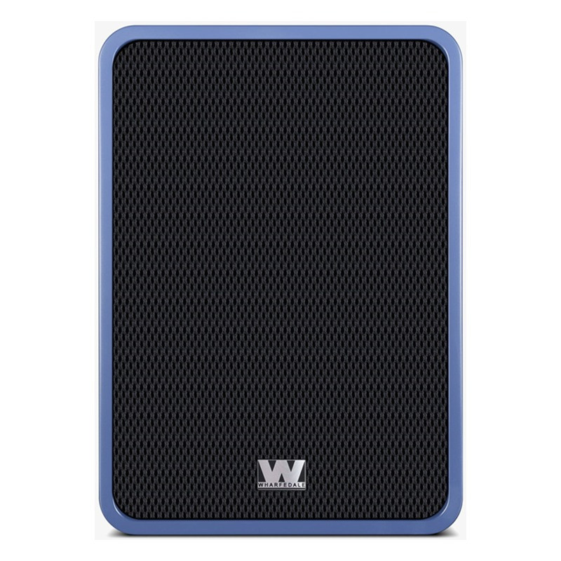 Wharfedale Denton 1S en azul, frontal con rejilla