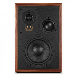 Wharfedale Super Denton en nogal, frontal sin rejilla