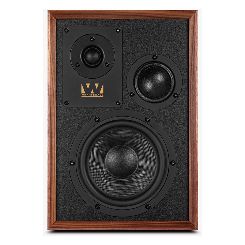 Wharfedale Super Denton en nogal, frontal sin rejilla
