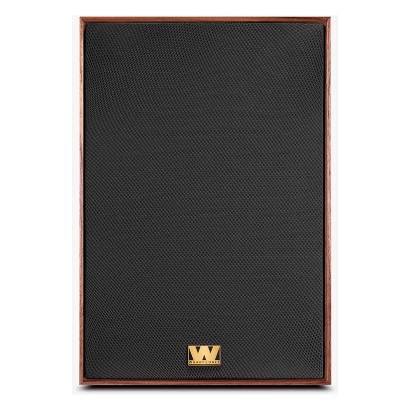 Wharfedale Super Denton en nogal, frontal con rejilla