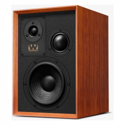Wharfedale Super Denton en caoba, vista en ángulo