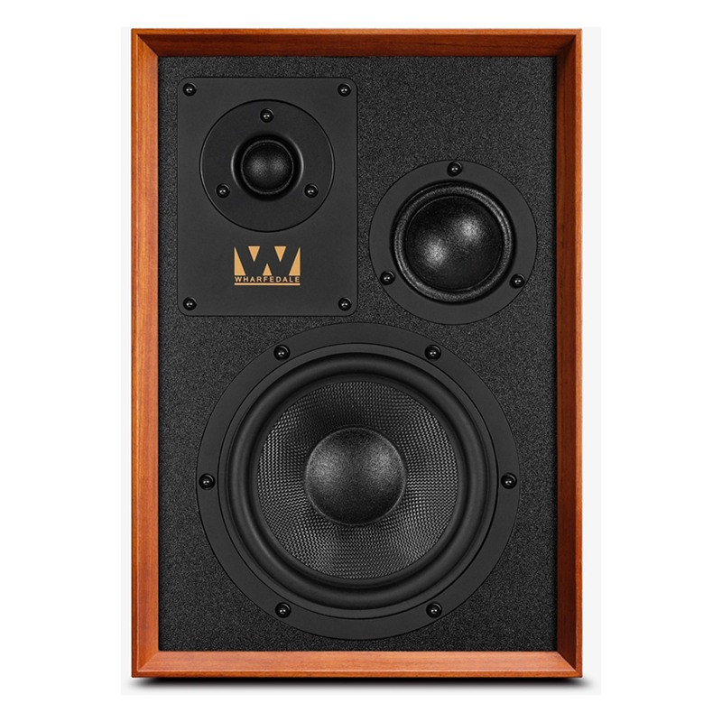 Wharfedale Super Denton en caoba, frontal sin rejilla