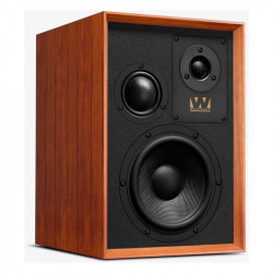 Wharfedale Super Denton en caoba, vista en ángulo desde el otro lado