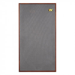 Wharfedale Rejillas Vintage Grey para Linton, Rejilla Vintage Grey montada en un Linton caoba