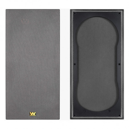 Rejilla Wharfedale Vintage Grey para Super Linton, frente y dorso