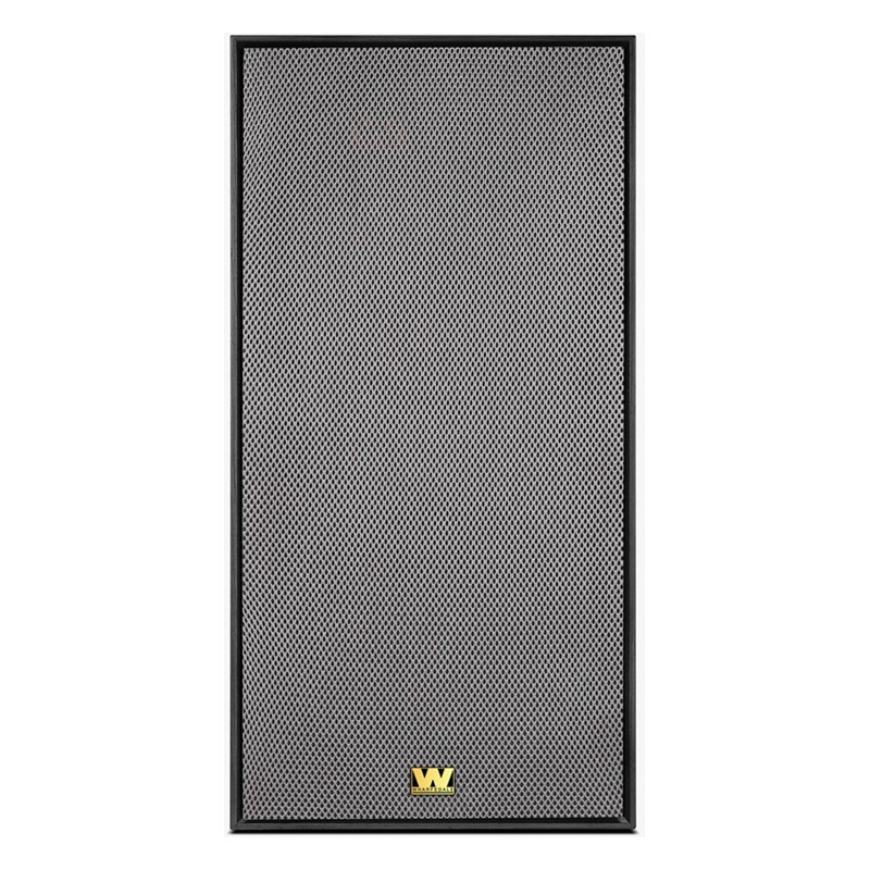 Wharfedale Rejillas Vintage Grey para Super Linton, Rejilla Vintage Grey montada en un Super Linton negro