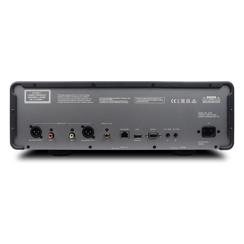 Rotel Michi Q430, conexiones traseras