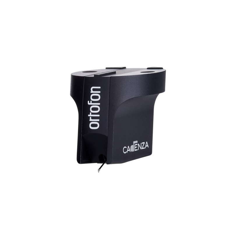 Ortofon MC Cadenza Black, vista lateral izquierda en ángulo