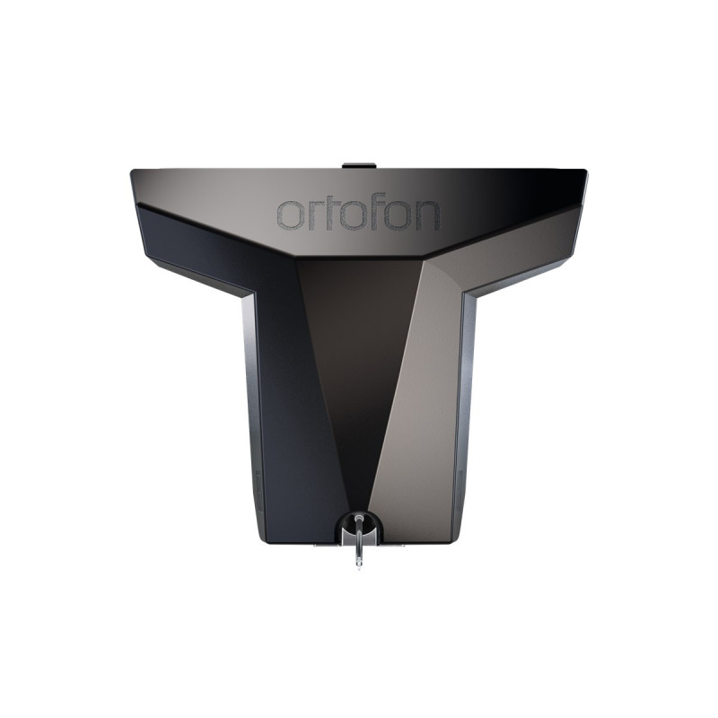 Ortofon MC Vertex, vista frontal con la aguja y el cantiléver