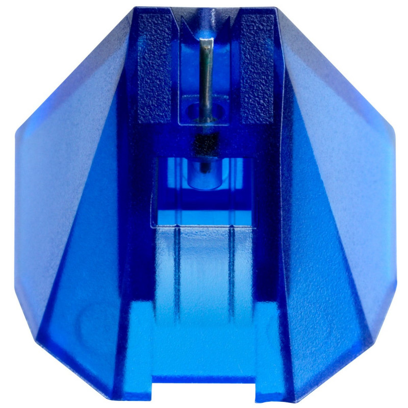 Ortofon 2M Blue vista desde abajo, con la aguja montada