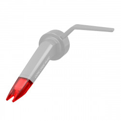 Ortofon Stylus Concorde Music Red, vista lateral inclinada