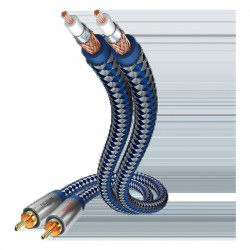 In-Akustik Premium Stereo RCA, cable con los conectores RCA