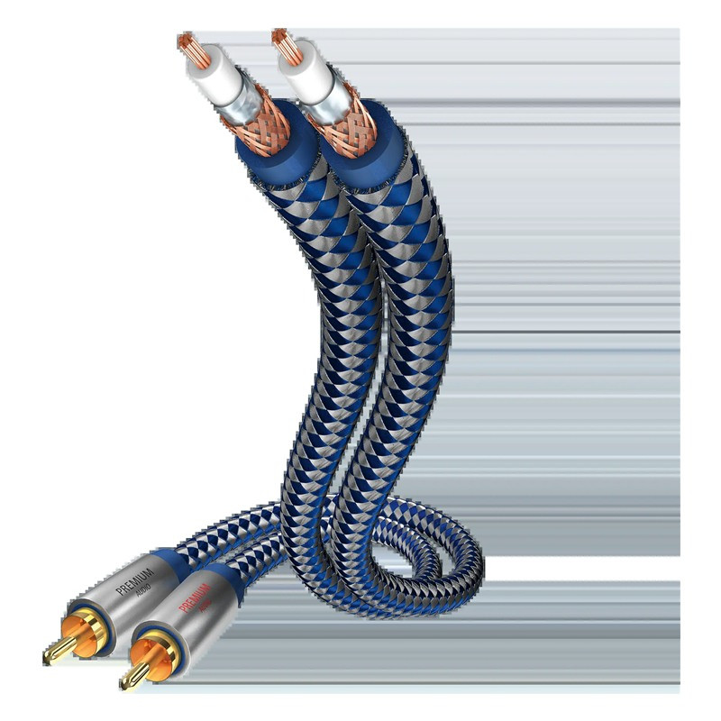 In-Akustik Premium Stereo RCA, cable con los conectores RCA