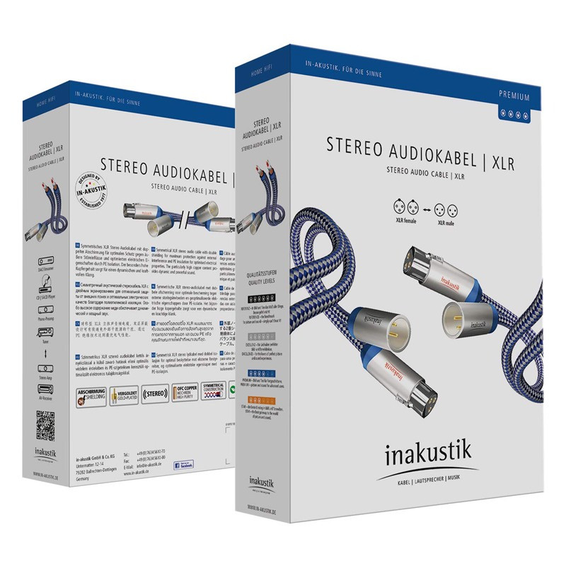 In-Akustik Premium Stereo XLR, caja (no comprobada: se supone igual que la del Premium RCA)