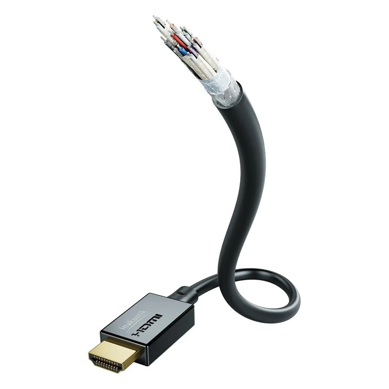 In-Akustik Star Ultra High Speed HDMI, cable con conector HDMI y corte