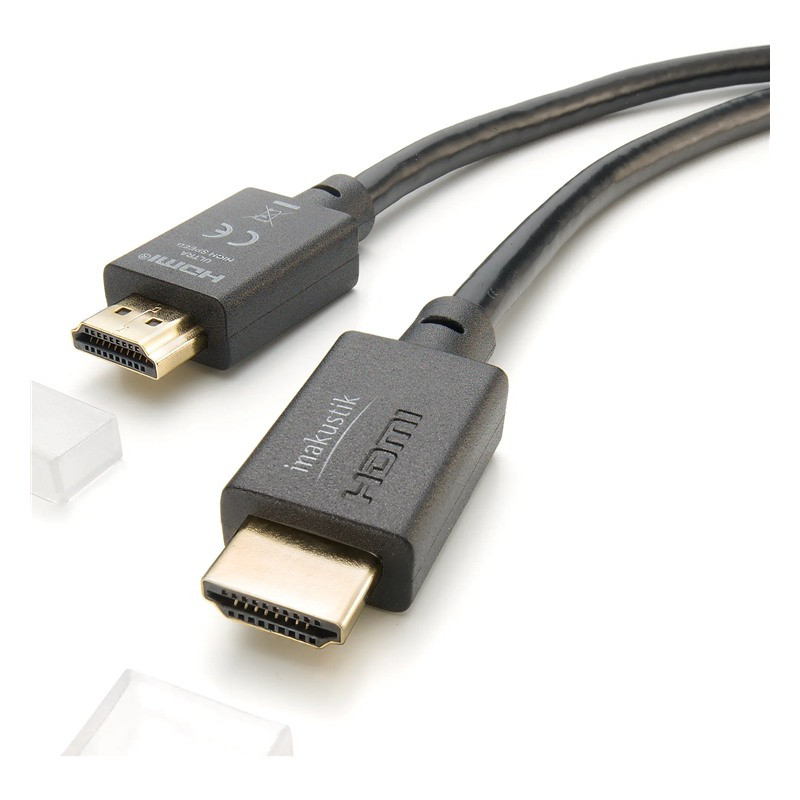 In-Akustik Star Ultra High Speed HDMI, los dos conectores HDMI