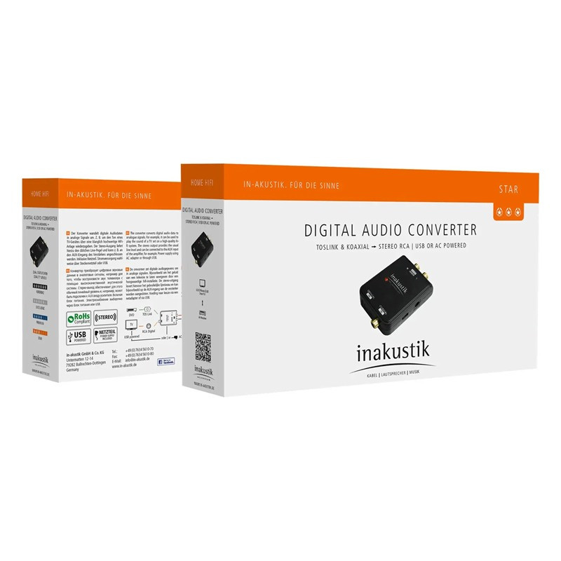 In-Akustik Star D/A Converter, cajas