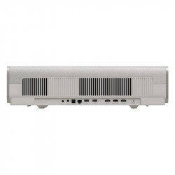 Trasera: corriente, audio de 3,5 mm, óptica, red, dos USB, tres HDMI (la 2 con eARC) y encendido