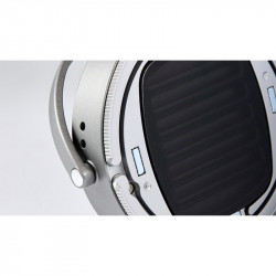 Audeze LCD-S20, detalle de la copa forrada de tela