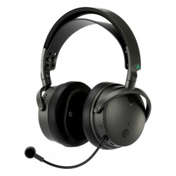 Audeze Maxwell Xbox, tres cuartos con micrófono, fondo blanco