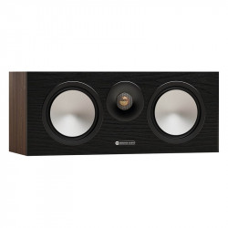 Monitor Audio Bronze Centre 7G, en 3/4 sin rejilla, nogal, nogal