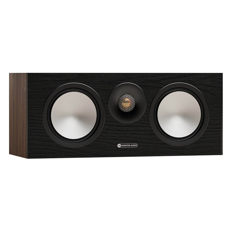 Monitor Audio Bronze Centre 7G, en 3/4 sin rejilla, nogal, nogal