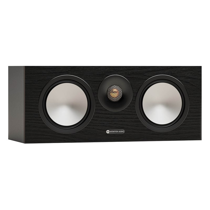 Monitor Audio Bronze Centre 7G, en 3/4 sin rejilla, negro, negro