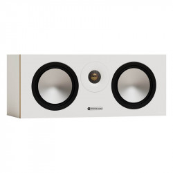 Monitor Audio Bronze Centre 7G, en 3/4 sin rejilla, blanco, blanco