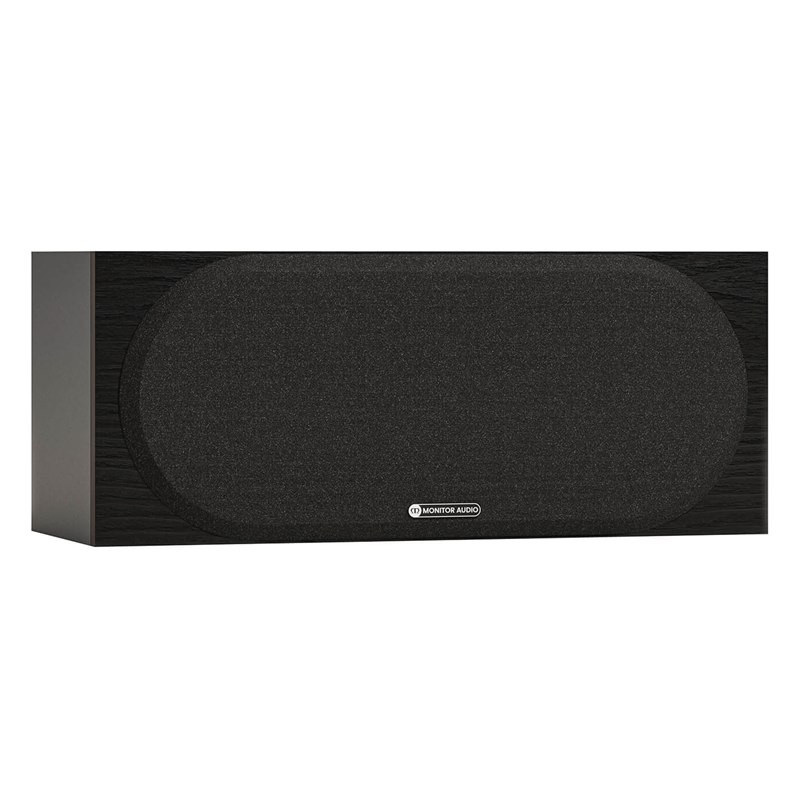 Monitor Audio Bronze Centre 7G, en 3/4 con rejilla, negro, negro