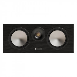 Monitor Audio Bronze Centre 7G, frontal sin rejilla, negro, negro
