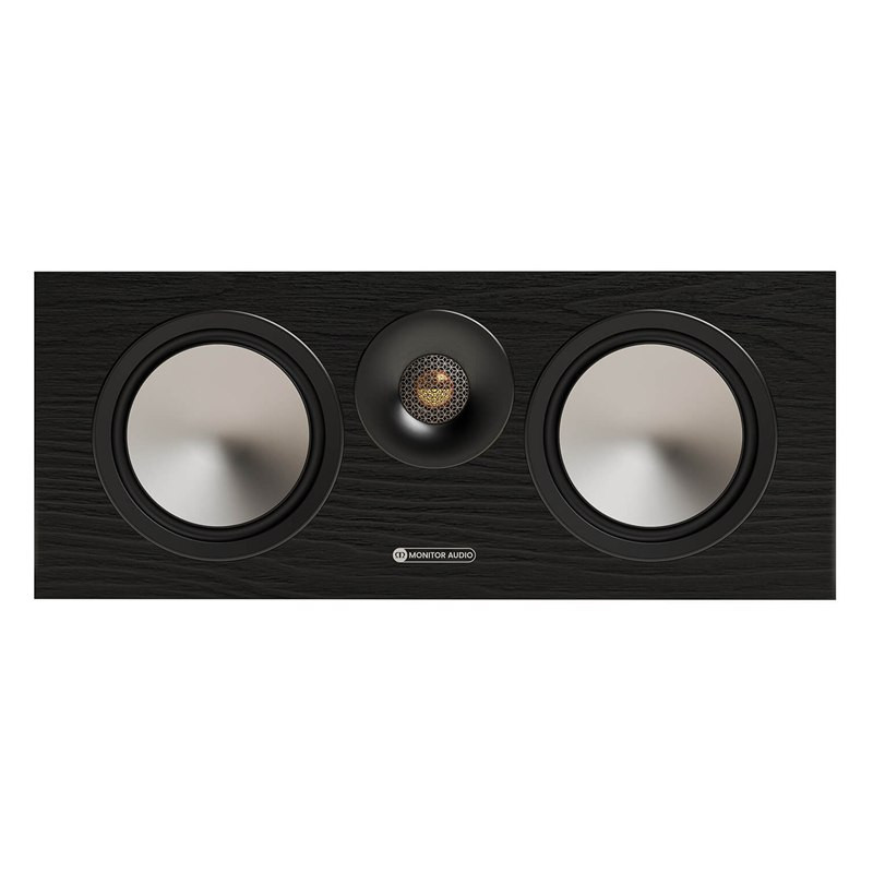 Monitor Audio Bronze Centre 7G, frontal sin rejilla, negro, negro