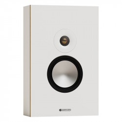 Monitor Audio Bronze On-Wall 7G, en 3/4 sin rejilla, blanco, blanco