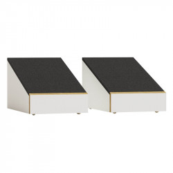 Monitor Audio Bronze AMS 7G, pareja en 3/4, blanco, blanco