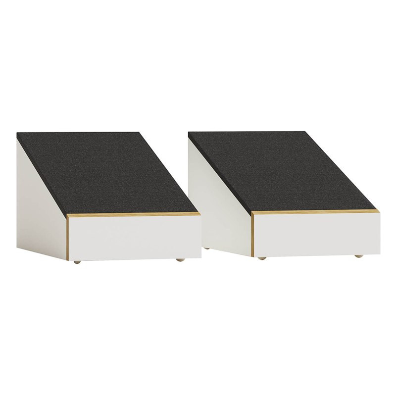Monitor Audio Bronze AMS 7G, pareja en 3/4, blanco, blanco