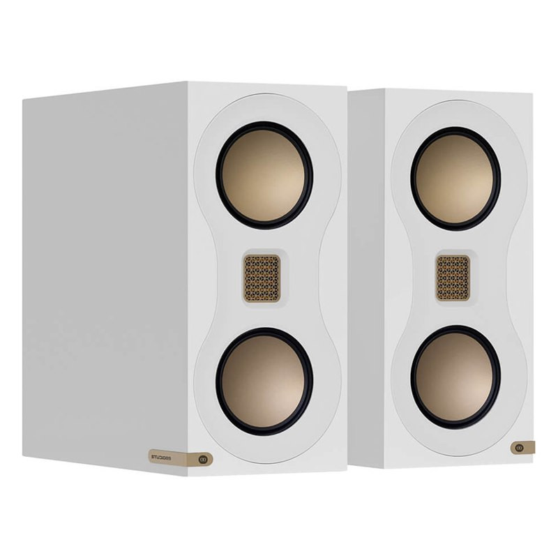 Monitor Audio Studio 89, en 3/4, blanco brillante, blanco brillante