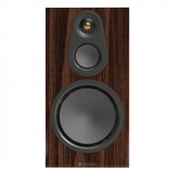 Monitor Audio Silver 100 8G, vista frontal, nogal europeo