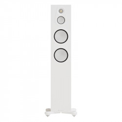 Monitor Audio Silver 300 8G, vista frontal, blanco satinado