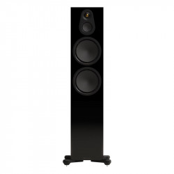Monitor Audio Silver 500 8G, vista frontal, negro brillante