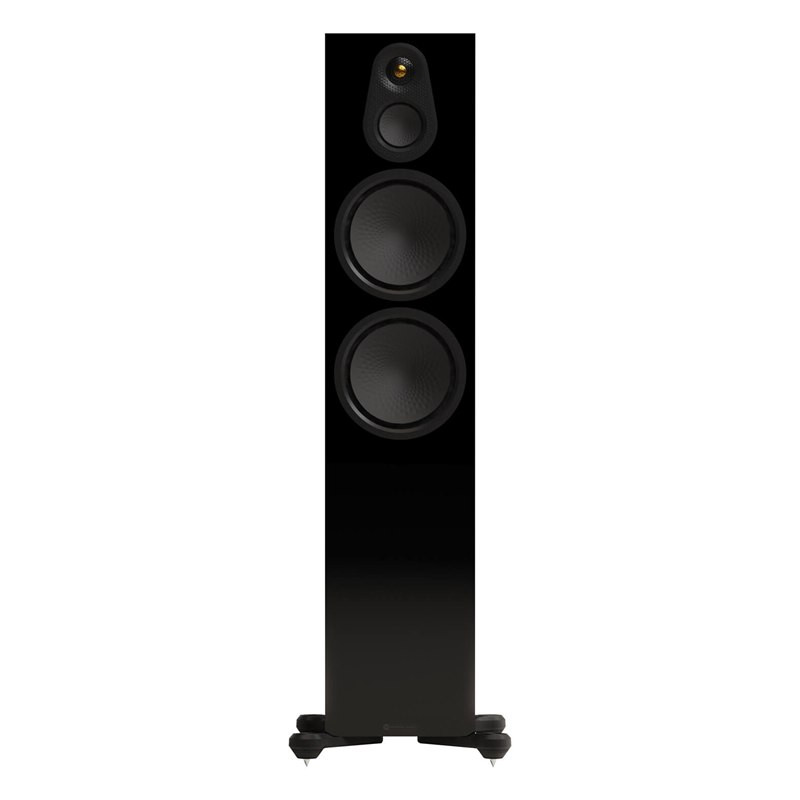 Monitor Audio Silver 500 8G, vista frontal, negro brillante
