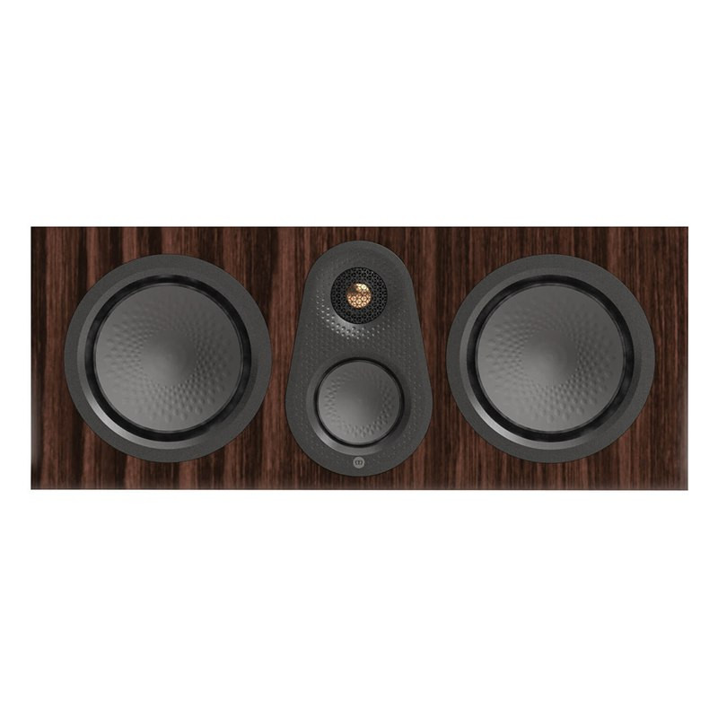 Monitor Audio Silver Centre 8G, vista frontal, nogal europeo