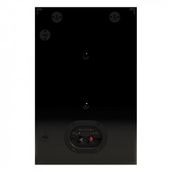 Monitor Audio Silver On-Wall 8G, trasera con ojales de fijación y bornes, negro brillante