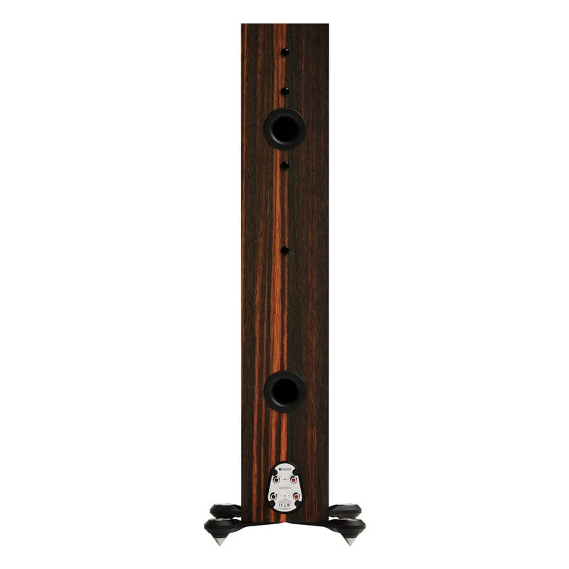 Monitor Audio Gold 300 6G, trasera con dos puertos y bornes dobles, macassar