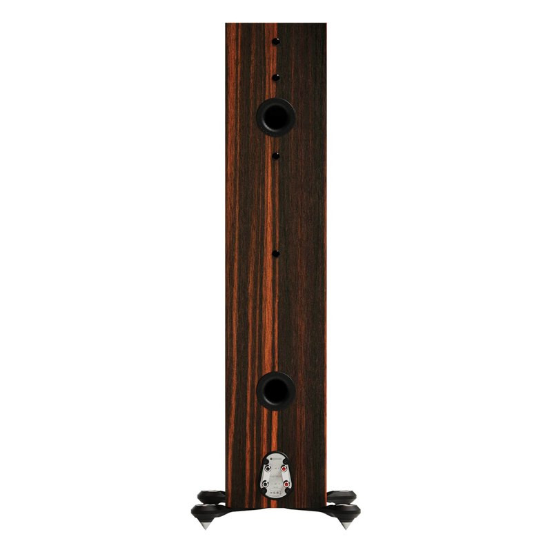 Monitor Audio Gold 500 6G, trasera con dos puertos y bornes dobles, macassar