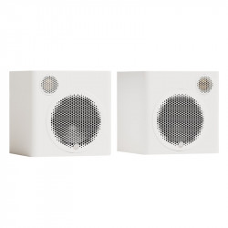 Monitor Audio Radius 1 4G, vista en ángulo, blanco satinado