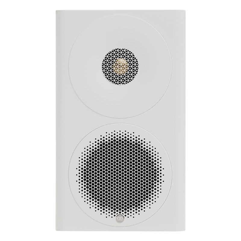 Monitor Audio Radius 3 4G, vista frontal, blanco satinado