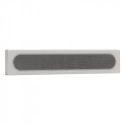Monitor Audio Radius On-Wall 4G en horizontal, vista en ángulo, blanco satinado